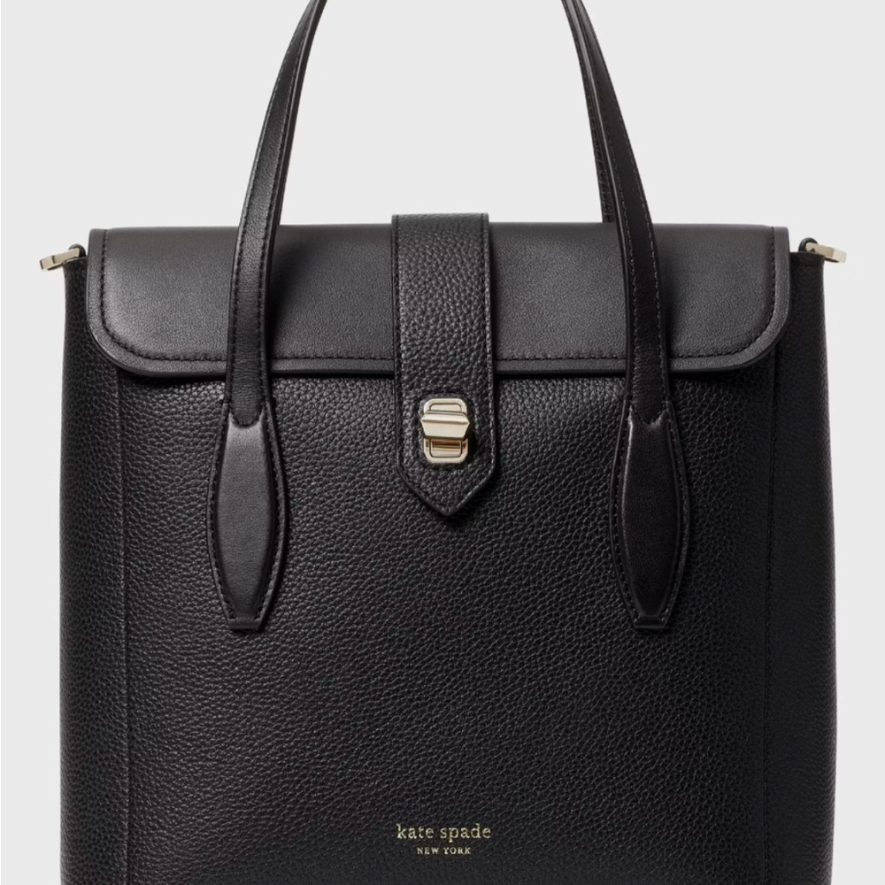Kate Spade Black Pebbled Leather Satchel